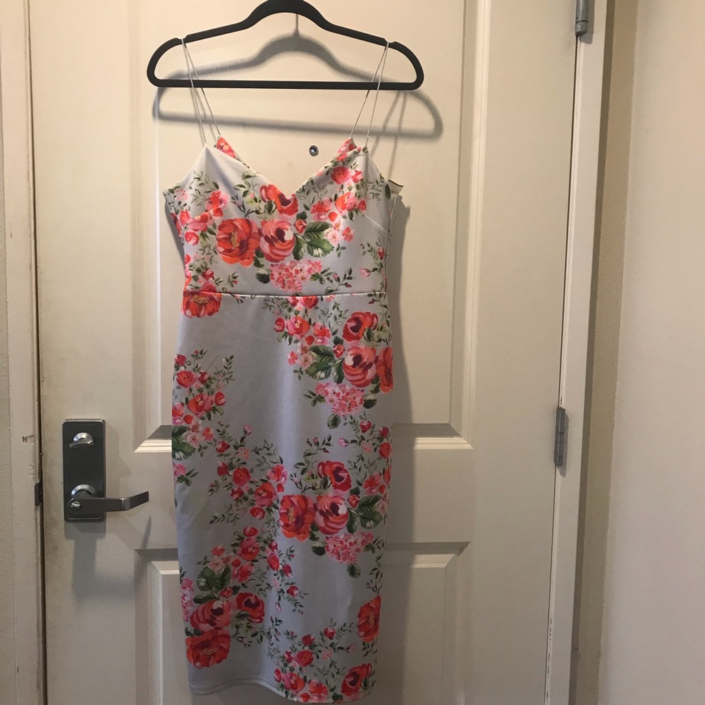 ASOS Flowery Blue Dress